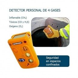 Detector personal de cuatro gases TETRA3
